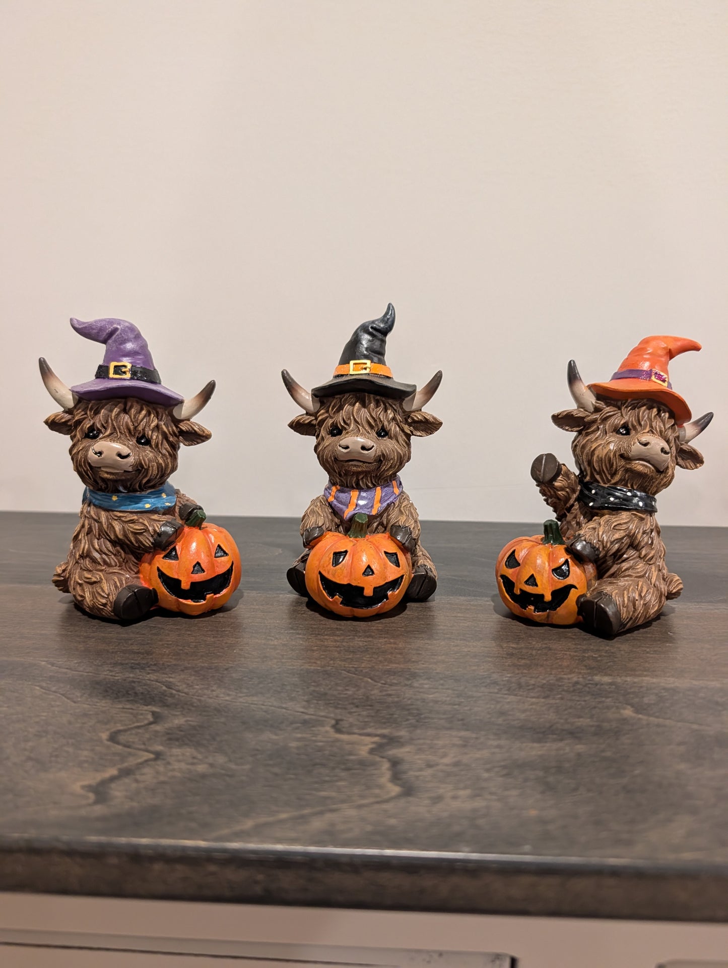 3 Pc Halloween Highland Cow