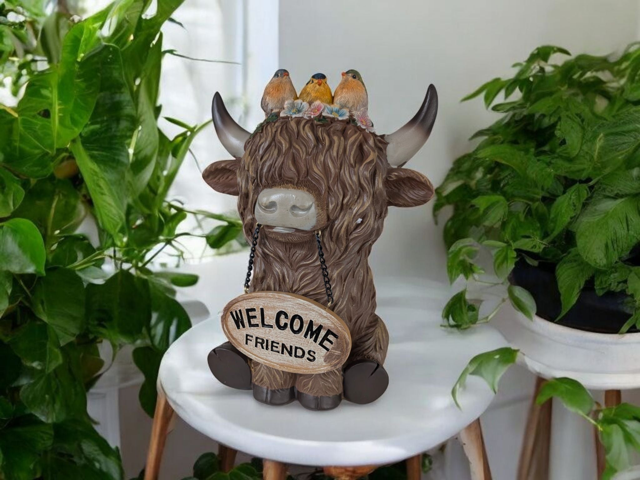 Hello Friend Cow Welcome Friends Highland Cow – Blessed Spruce